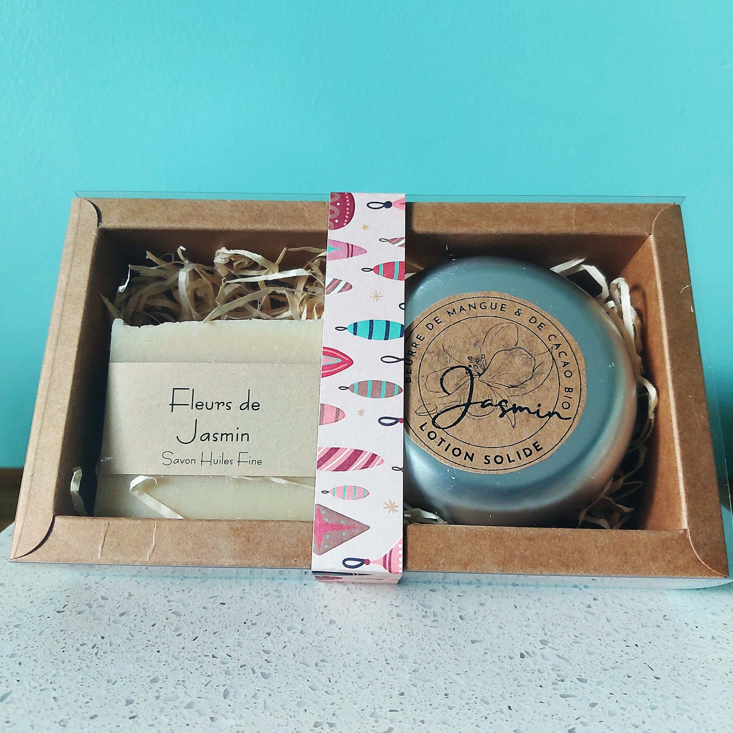 Coffret Savon et Crème solide Jasmin - Hydratation Luxueuse et Parfum envoûtant