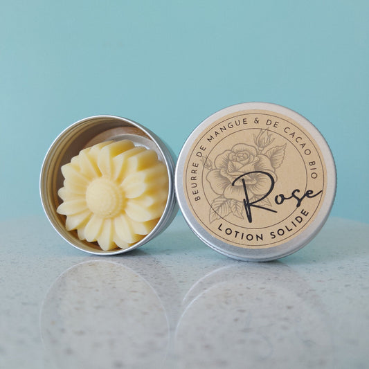 Lotion Solide Rose Éclatante – Hydratation et Élégance Florale