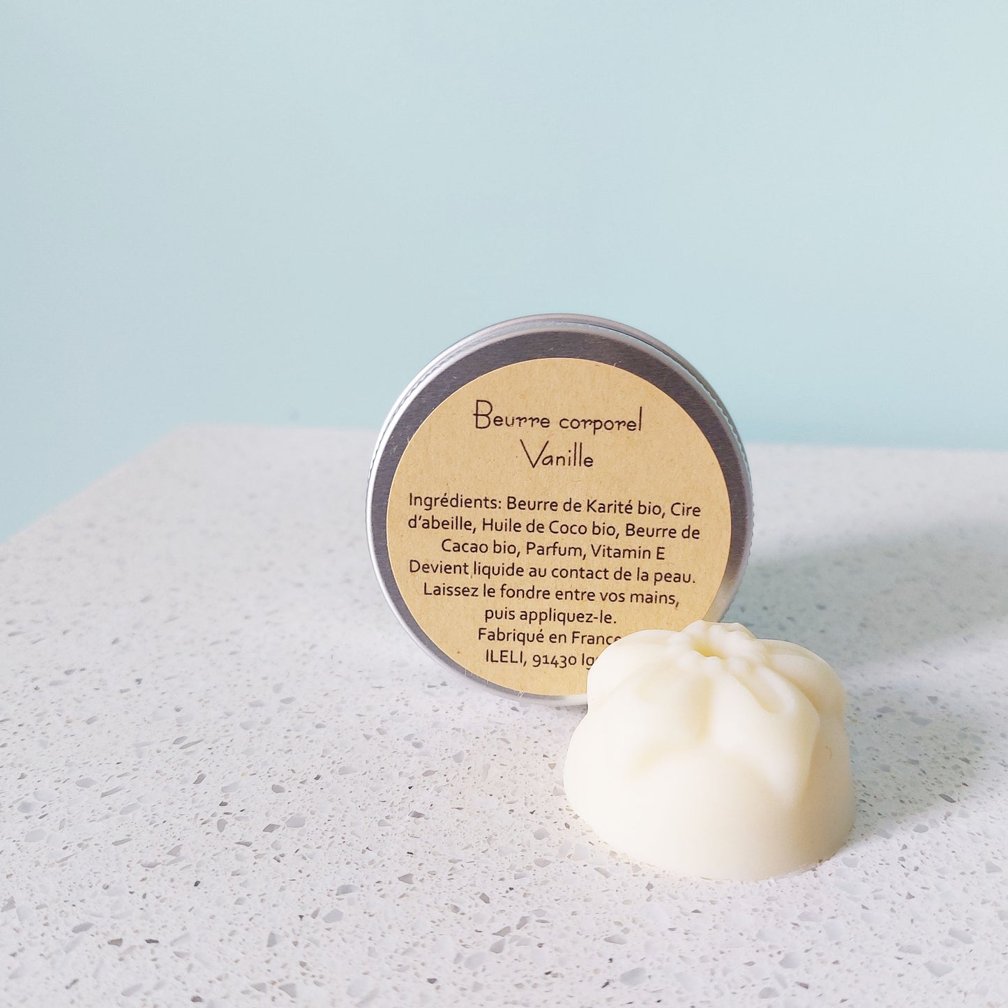 Beurre Corporel Solide Fleur de Vanille – Hydratation Gourmande et Naturelle