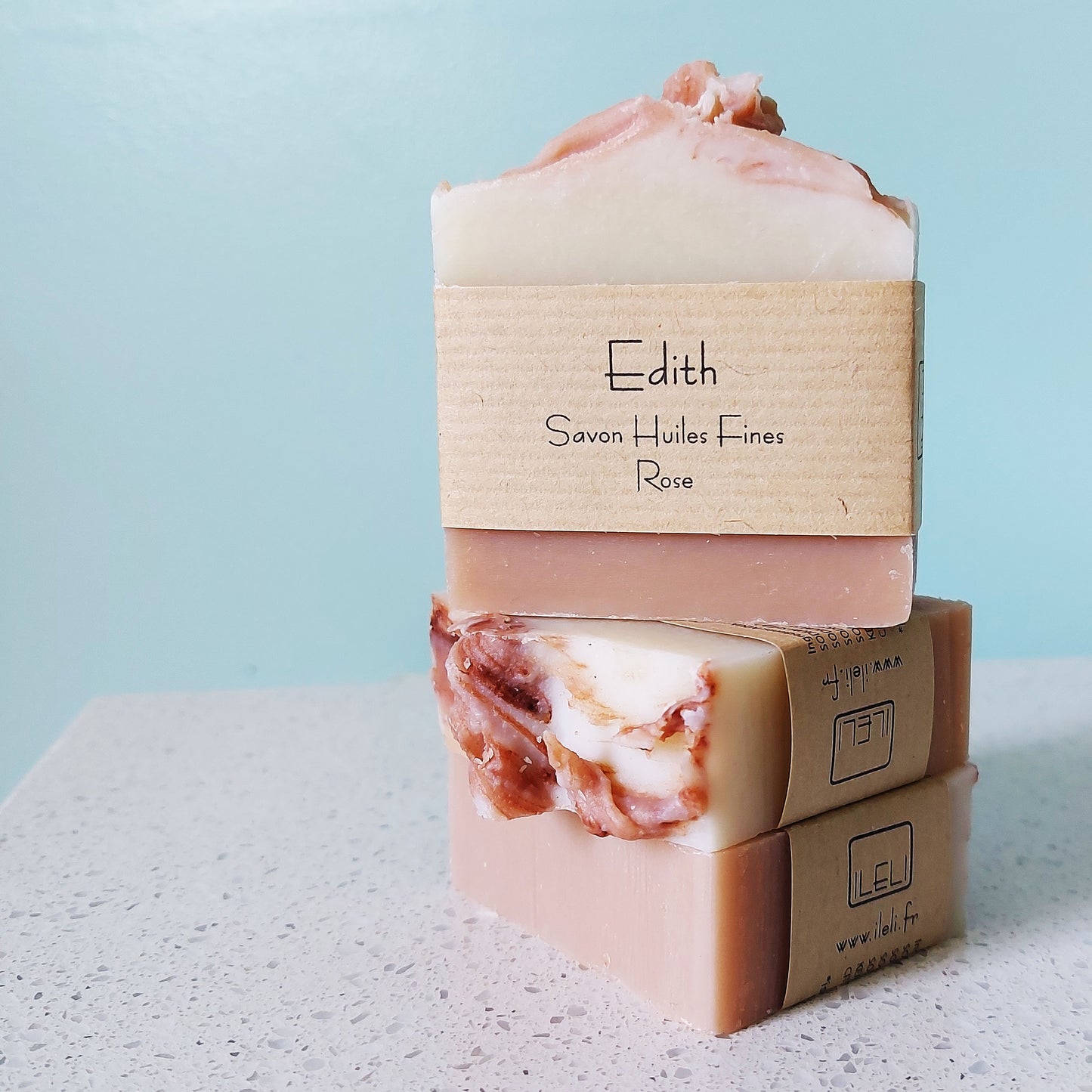 3 savons à la rose ILELI savons