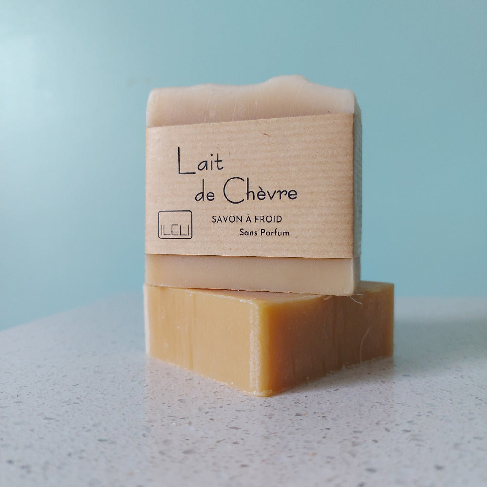 Savon au lait de chèvre, eau délicat, atopique, sèche