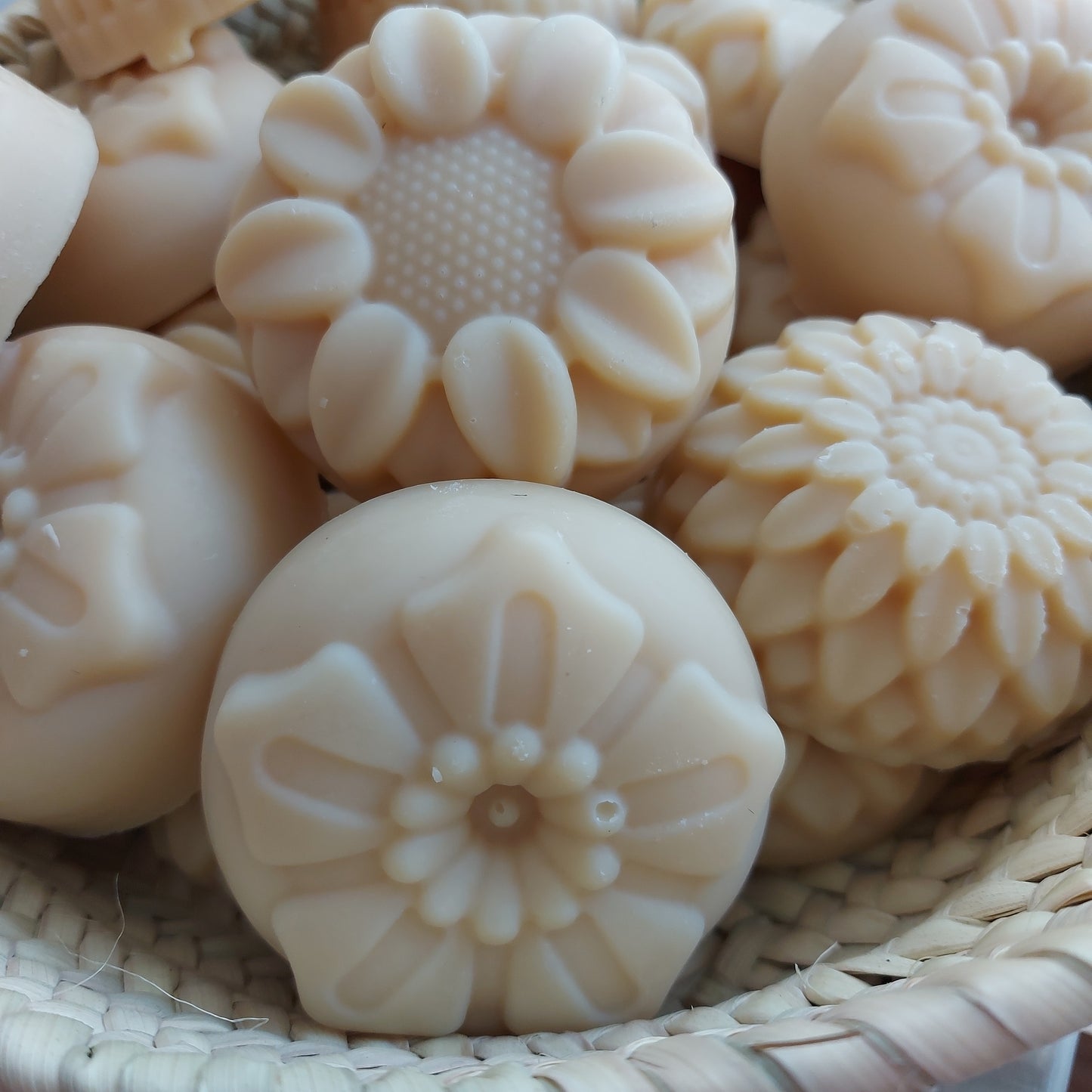 Fleur de savon saponifié à froid - Jasmin
