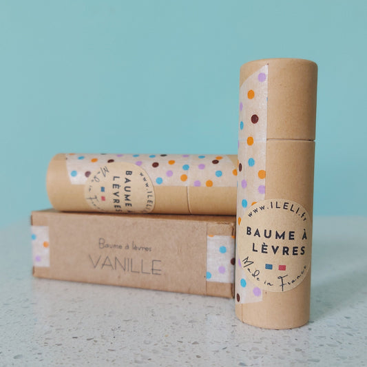 Baume à Lèvres Vanille – Lèvres douces et parfumés