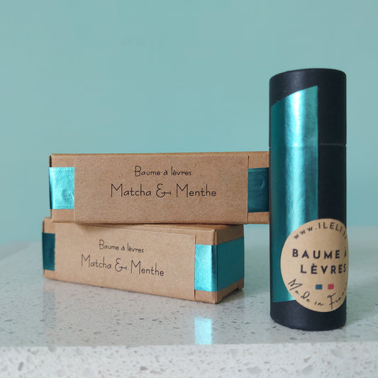 Baume à Lèvres Matcha & Menthe – Fraîcheur et Hydratation Naturelle