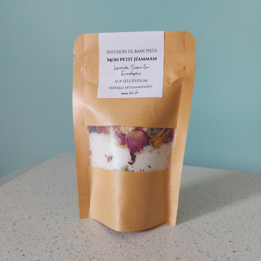 Sachet de bain pour les pieds, mon petit hammam aux pétals de fleurs