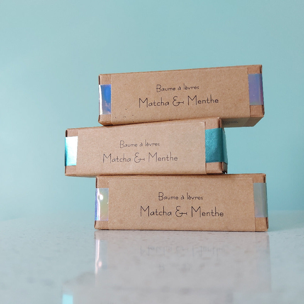 Baume à Lèvres Matcha & Menthe – Fraîcheur et Hydratation Naturelle