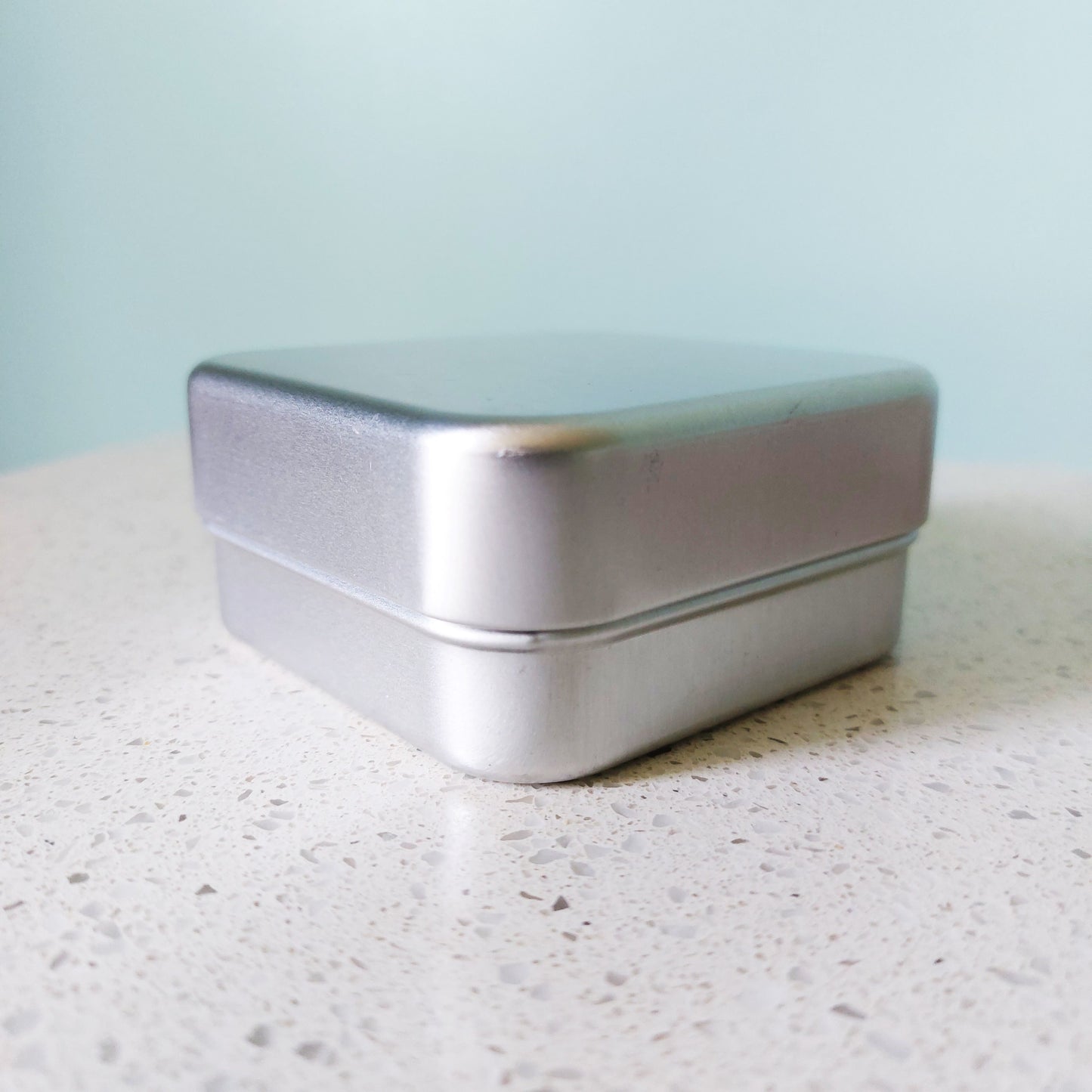 Boîte à savon en métal, aluminium, argenté, idéal voyage, ILELI