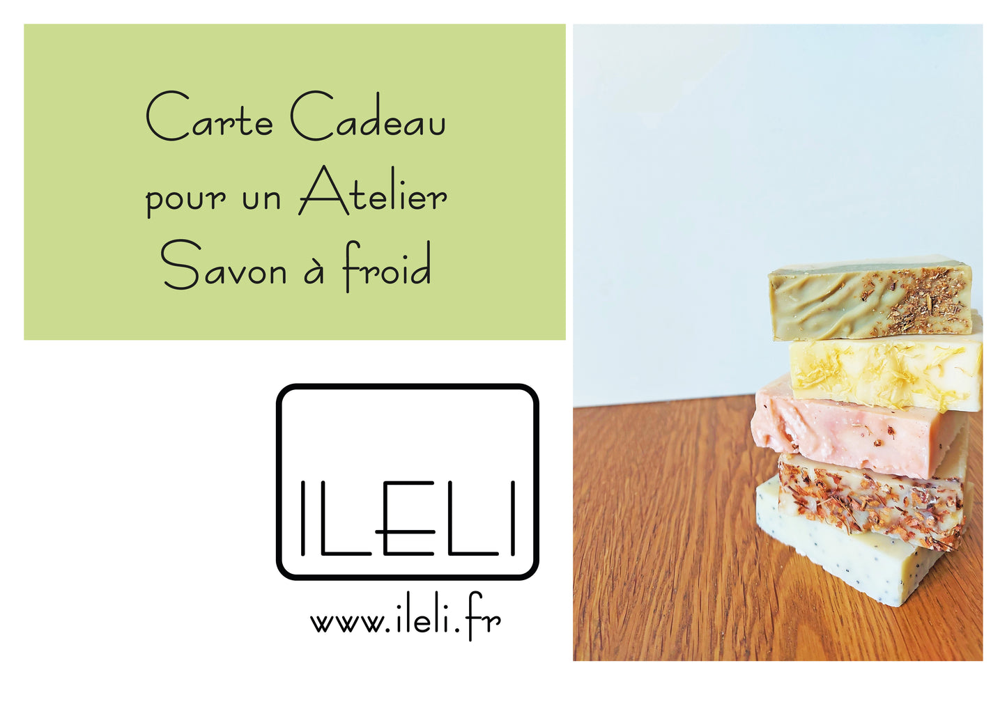 Carte Cadeau pour Atelier de Savon
