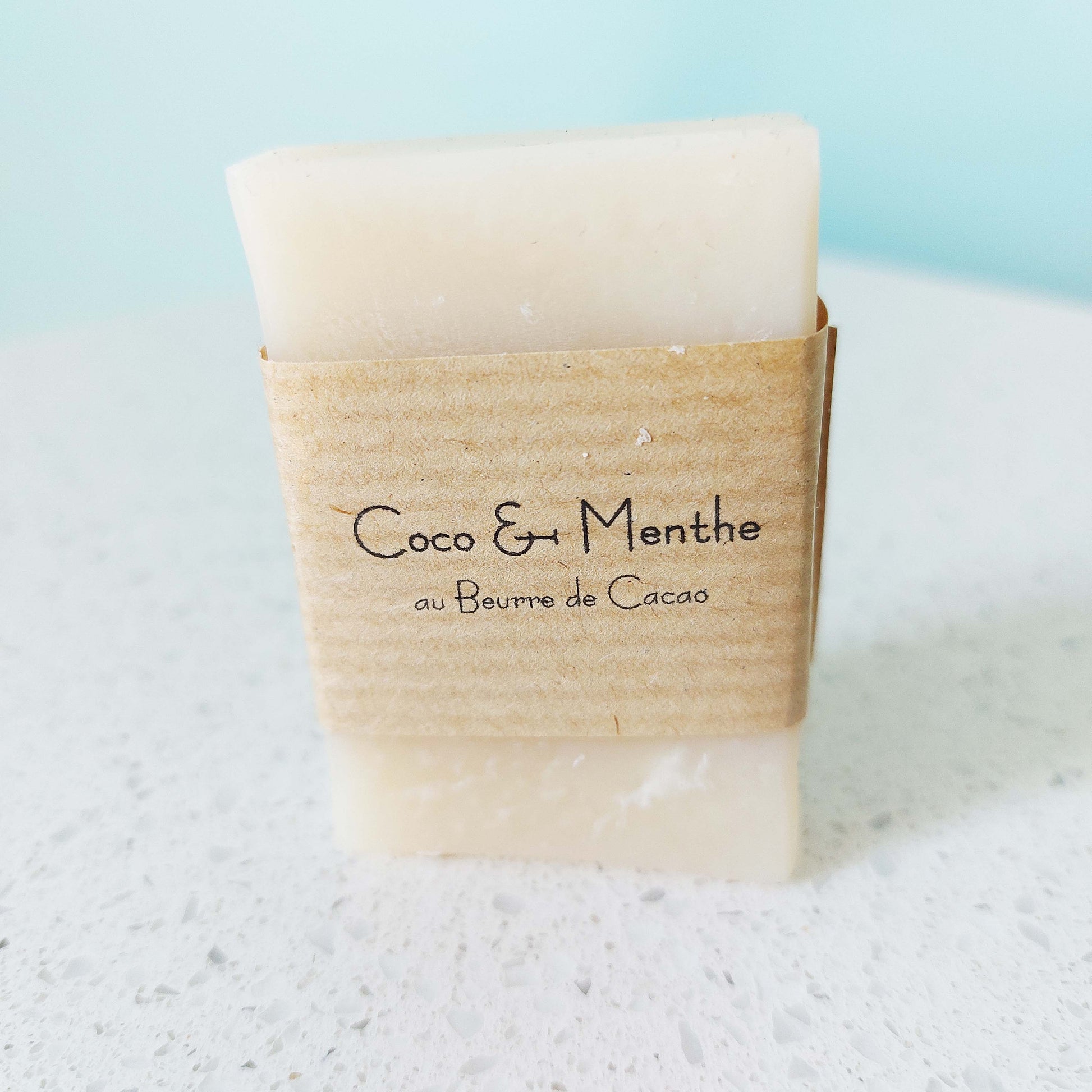 Mini pain de savon format Hôtel ou pour offrir, Coco Menthe, ILELI