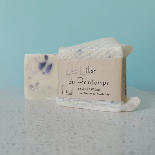 Savon naturel floral au lilas